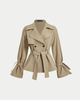 Khaki Minimalist Trench Coat