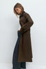 Waxed long jacket