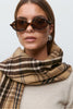 Woven plaid scarf